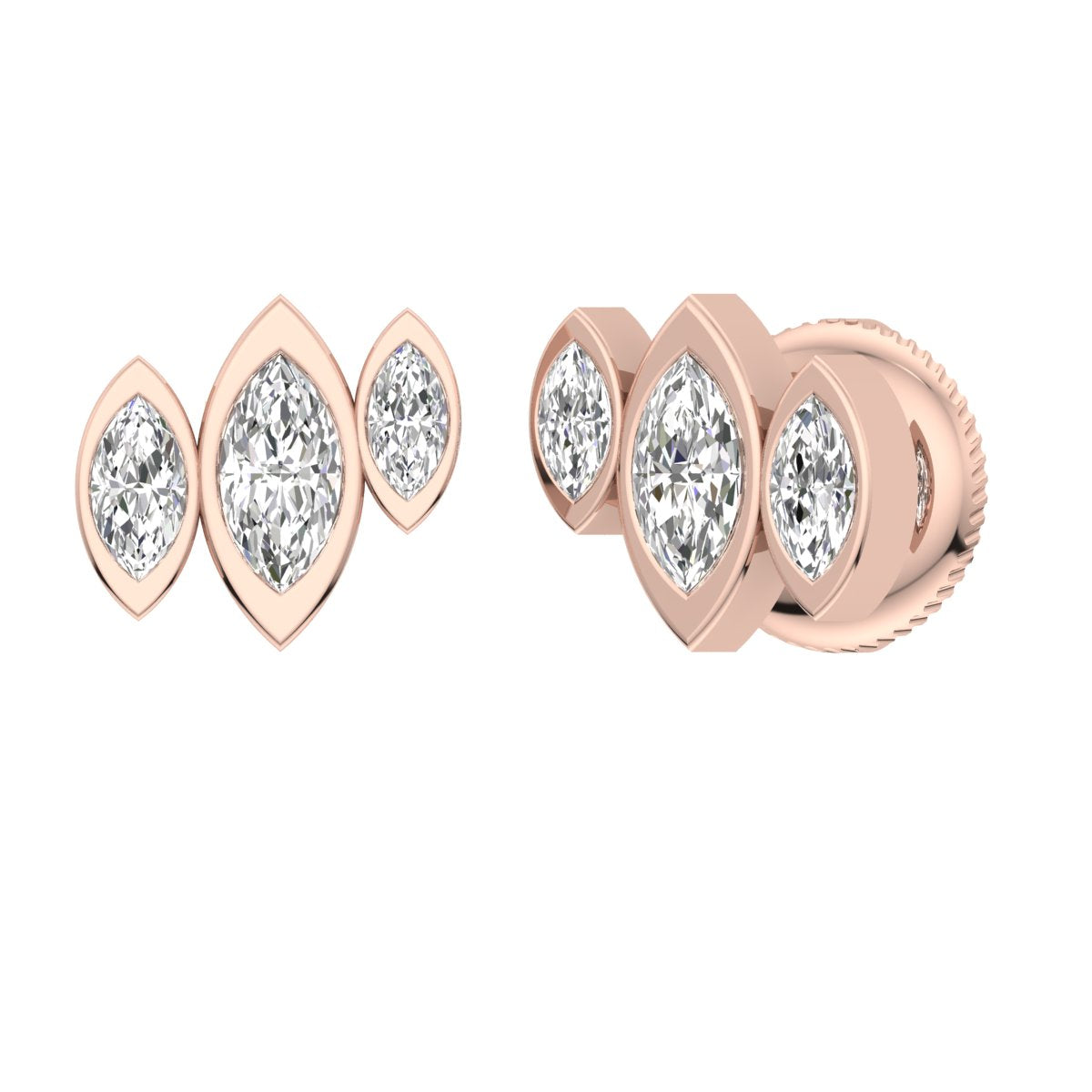 Luxe Marquise Studs