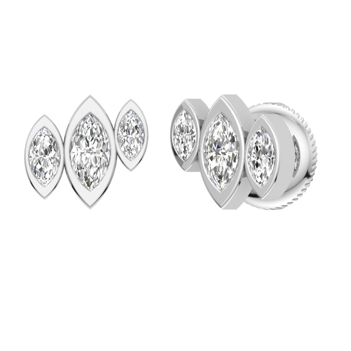 Luxe Marquise Studs